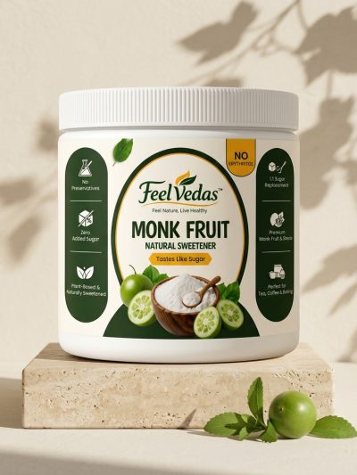 Feel Vedas Monk Fruit Natural Sweetener - Zero Added Sugar